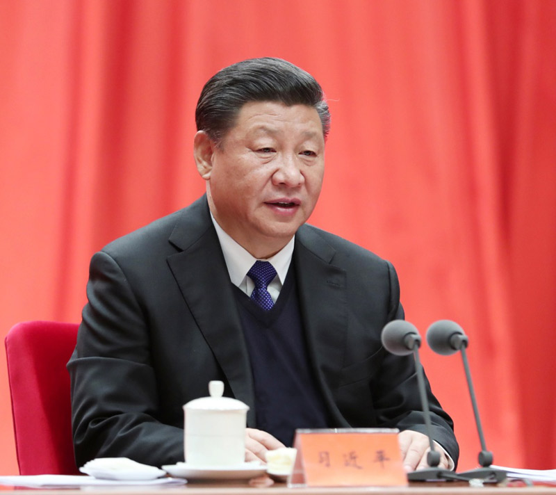 1月11日，中共中央總書記、國家主席、中央軍委主席習(xí)近平在中國共產(chǎn)黨第十九屆中央紀(jì)律檢查委員會第二次全體會議上發(fā)表重要講話。